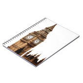 Sepia Big Ben-toren Notitieboek (Linkerzijde)