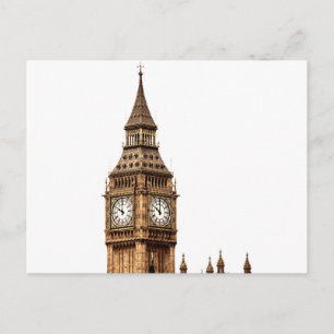 Sepia Big Ben Tower Briefkaart
