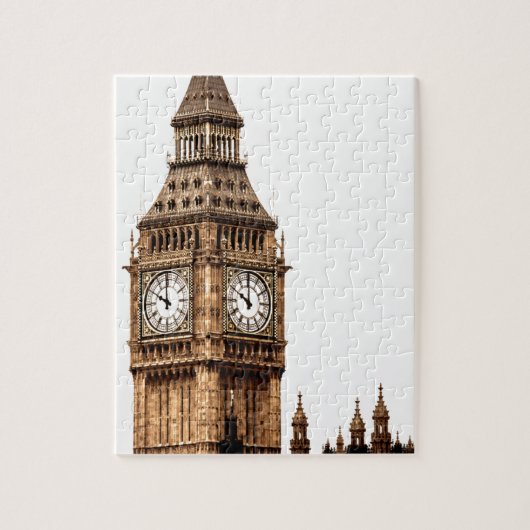 Sepia Big Ben Tower Legpuzzel (Verticaal)