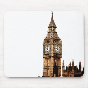 Sepia Big Ben Tower Muismat