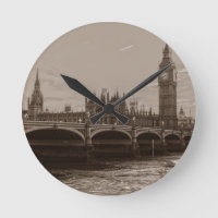 Sepia Big Ben Tower Palace van Westminster