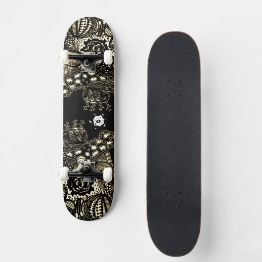 Sepia Black Skateboard (Voorkant)