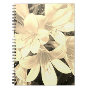 Sepia Blooms-Notitieboek Notitieboek