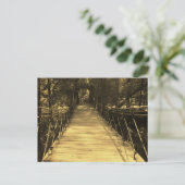 Sepia Bridge Briefkaart (Staand voorkant)