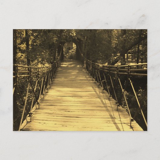Sepia Bridge Briefkaart (Voorkant)