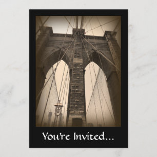  Sepia Brooklyn Bridge Kaart