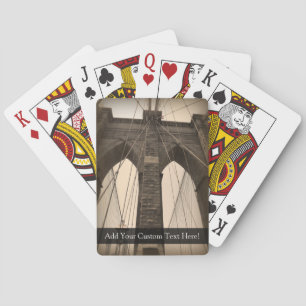  Sepia Brooklyn Bridge Speelkaarten