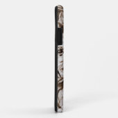 Sepia Brown  Floral Toile Fabric No.1 Case-Mate iPhone Case (Achterkant/rechts)