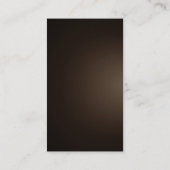 Sepia Brown kleuren Verticaal modern Professional Visitekaartje (Achterkant)