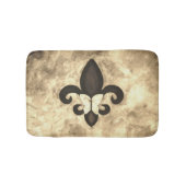 Sepia Butterfleur | Tan Butterfly op Fleur de Lis Badmat (Voorkant)