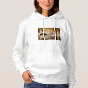 Sepia cafe bord, Parijs, Frankrijk Hoodie