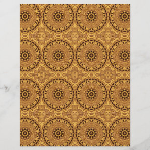 Sepia Circles Collage Junk Journal Papier à papier