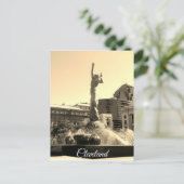 Sepia Cleveland Fountain Briefkaart (Staand voorkant)