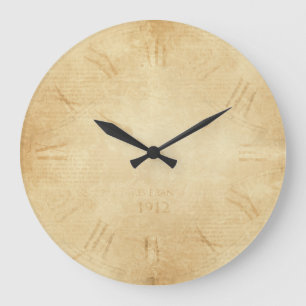 Sepia Clock Face Steampunk Grote Klok