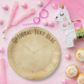 Sepia Clock Face Steampunk Papieren Bordje (Feest)