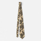 Sepia Color Tone Dinosaur silhouette. Tyra Stropdas (Achterkant)