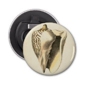 Sepia Conch Shell Button Flesopener (Voorkant)