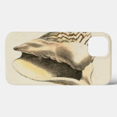  Sepia Conch Shell Case-Mate iPhone Case (Achterkant (horizontaal))