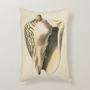  Sepia Conch Shell Decoratief Kussen