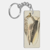 Sepia Conch Shell Sleutelhanger (Voorkant Links)