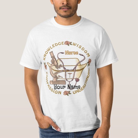 Sepia Cool Nurse T-shirt (Voorkant)