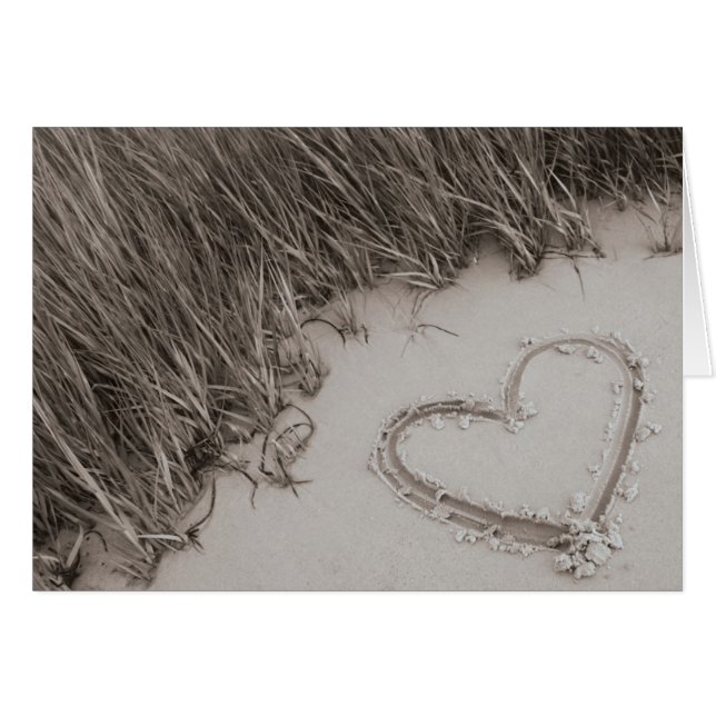 Sépia de coeur de plage (Devant horizontal)