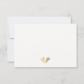 Sepia délicate fleurs automne mariage floral RSVP (Dos)