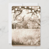  Sepia Enchanted Forest Lights Sweet 16 Kaart (Achterkant)