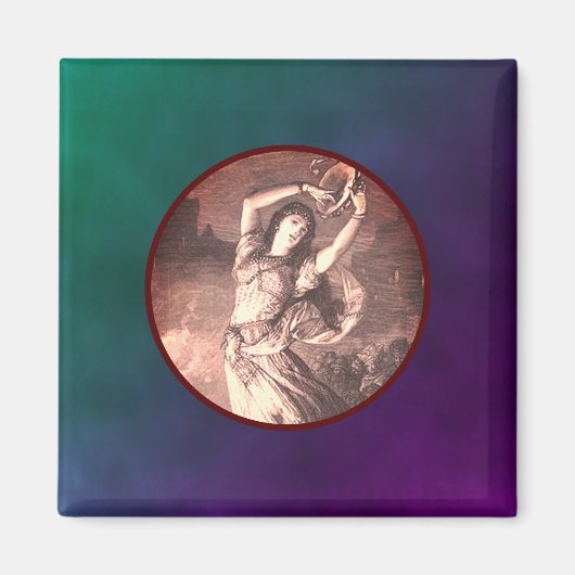 Sepia Esmeralda-magneet Magneet (Voorkant)