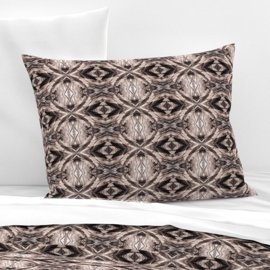 Sepia eye-like geometric M-size pattern Kussensloop