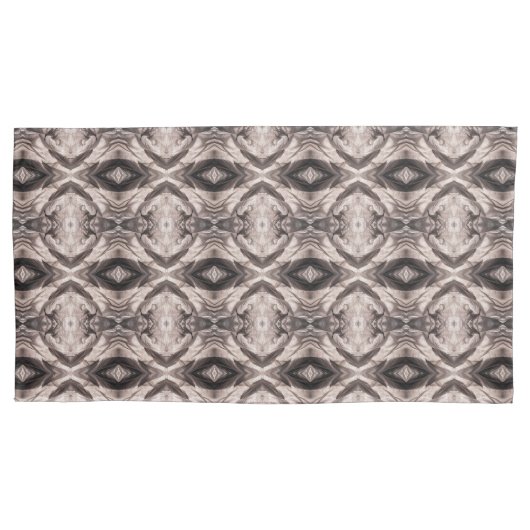 Sepia eye-like geometric S-size pattern Kussensloop (Voorkant)