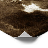 Sepia Flashy met Citaat Poster (Hoek)