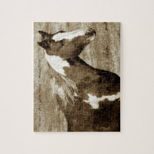 Sepia Flashy met Quote Legpuzzel