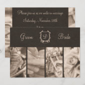 Sepia Fotografie Biker Weddenschap Kaart (Voorkant / Achterkant)