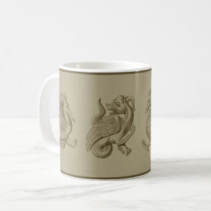 Sepia Gargoyles Café Mug