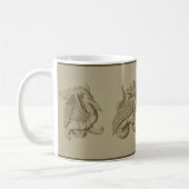 Sepia Gargoyles Café Mug (Gauche)