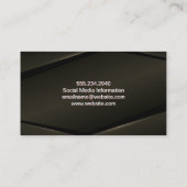 Sepia Glow Abstracte achtergrond Visitekaartje (Achterkant)