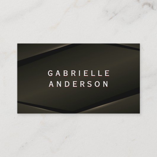 Sepia Glow Abstracte achtergrond Visitekaartje (Voorkant)