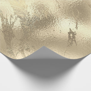 Sepia Gold Stroke Marble Shiny Glam Abstracte VIP Cadeaupapier