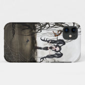 Sepia Gothic Girl Case-Mate iPhone Case (Achterkant (horizontaal))