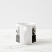 Sepia Gothic Girl Espresso Kop (Achterkant)