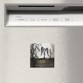 Sepia Gothic Girl Magneet (Insitu (Vaatwasser))
