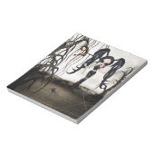 Sepia Gothic Girl Notitieblok (Gedraaid)