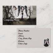 Sepia Gothic Girl Visitekaartje (Voorkant / Achterkant)