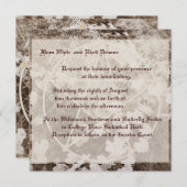 Sepia Grapevine Wedding/Handfasting Pentacle Suite Kaart (Voorkant / Achterkant)