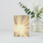 *~* Sepia Healer Rays Healing Hand Light-medewerke Visitekaartje (Staand voorkant)