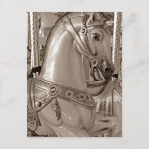 Sepia Horse Briefkaart