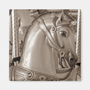 Sepia Horse Magneet