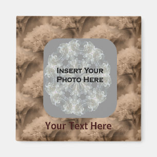 Sepia Hydrangea Fleurs Magnet photo