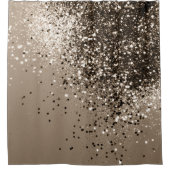 Sepia Lady Glitter #1 #shiny Douchegordijn (Voorkant)